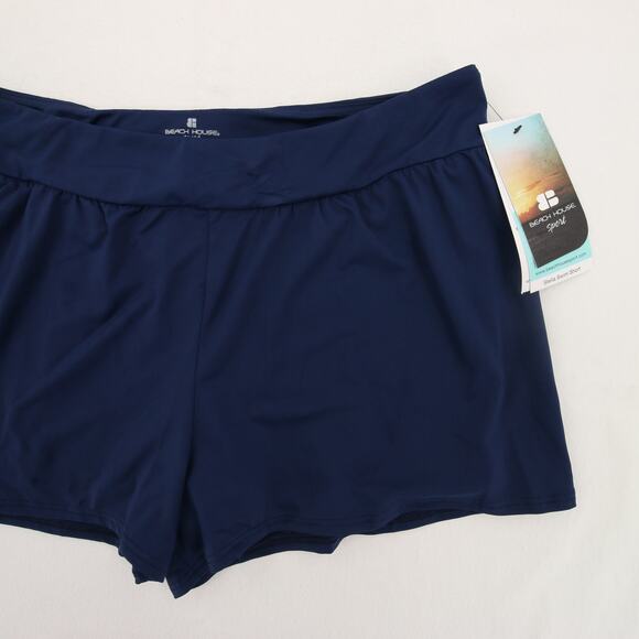 Beach House Swim Shorts Navy Blue Board Shorts Zip Pockets UPF 50 12 Stella NWT - Picture 4 of 13
